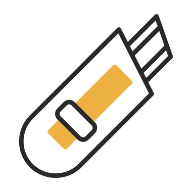 Cutter ağ simgesi vektör illüstrasyonu