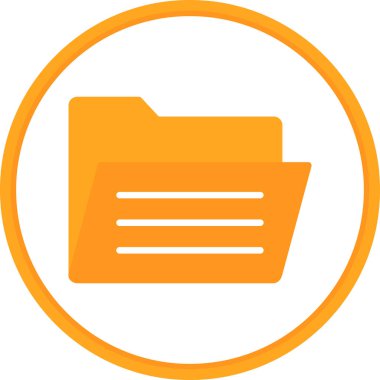 Dosya. Web simgesi basit illüstrasyon 