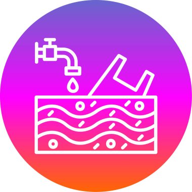 Su musluğu. Basit simge