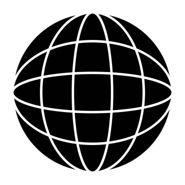 Dünya çapında simge vektör illüstrasyonu 