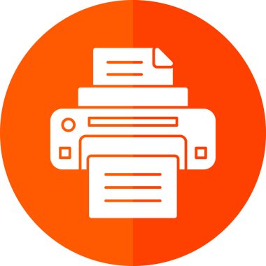  yazıcı web simgesi basit illüstrasyon