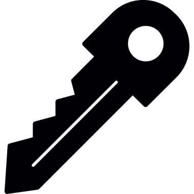 Anahtar. Web simgesi basit illüstrasyon