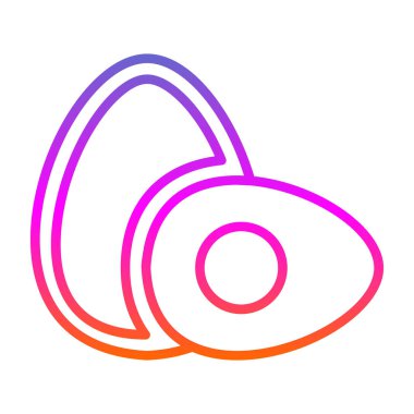 Yumurta Simgesi, Vektör illüstrasyonu 