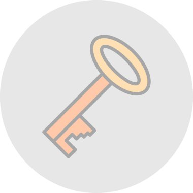 Anahtar. Web simgesi basit illüstrasyon