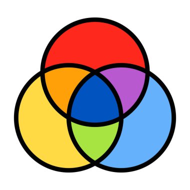 üç renk grafiğinin renk simgesi