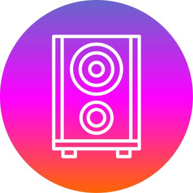 Modern müzik simgesinin vektör illüstrasyonu