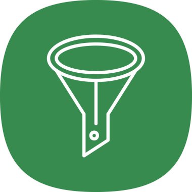 modada izole edilmiş arkaplanda huni simgesi 