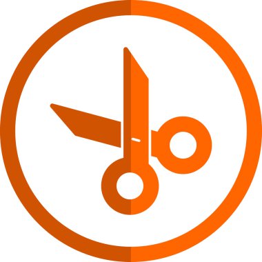 Makas vektör simgesi simgesi çizimi 