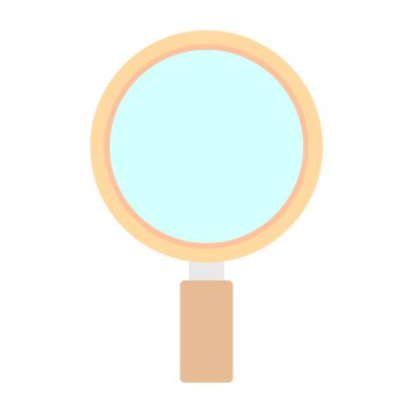 Büyütme cam simgesi vektör illüstrasyonu 