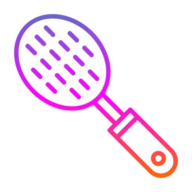 Slotted Spoon ana hatlı web simgesi basit tasarım 