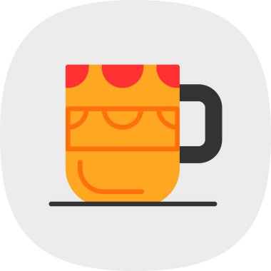 Bardak web simgesi basit illüstrasyon 