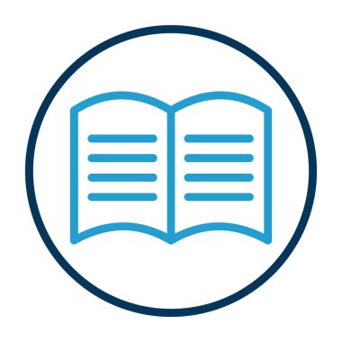 El kitabı simgesi vektör illüstrasyonu