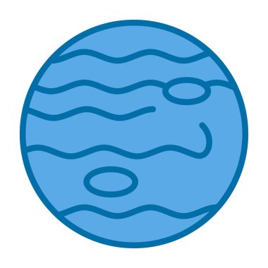 Gezegen Dünya ikonu - dış hatlar biçiminde