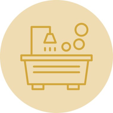 Alışveriş sepeti simgesinin vektör illüstrasyonu