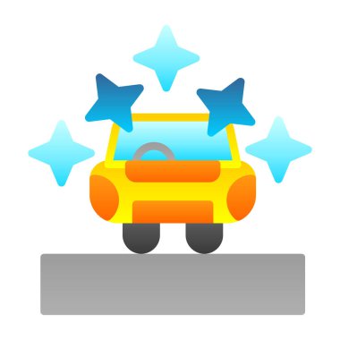 araba simgesi vektör illüstrasyonu