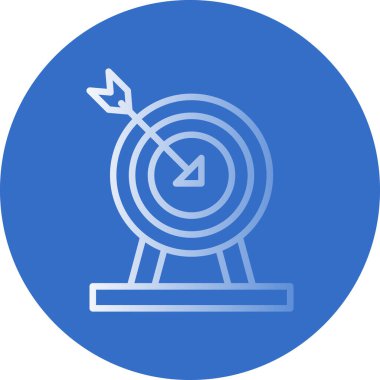 hedef ok simgesi, vektör çizim ile 