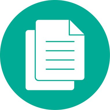 Belge. Web simgesi basit illüstrasyon 