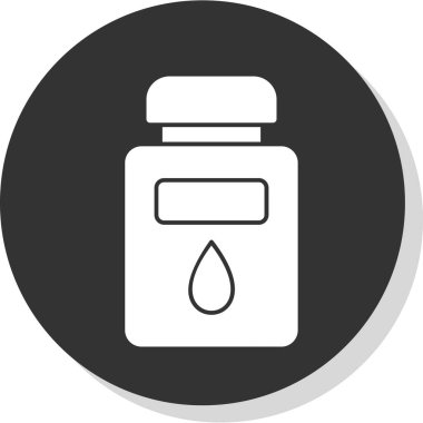 Şişe. Web simgesi basit illüstrasyon