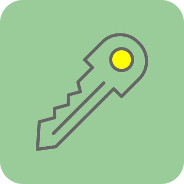 Anahtar. Web simgesi basit illüstrasyon