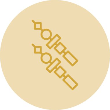 Kebap simge vektör çizim