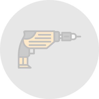 Sondaj makinesi ikon vektör çizimi