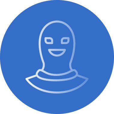 Maskeli bir adamın vektör çizimi