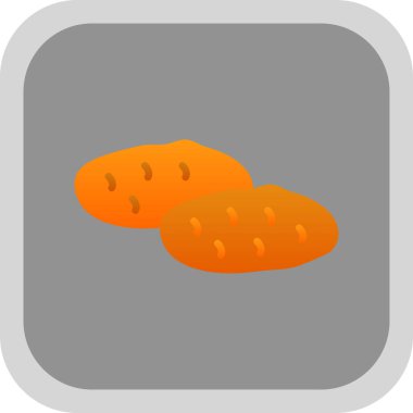 Patates. Web simgesi basit illüstrasyon 