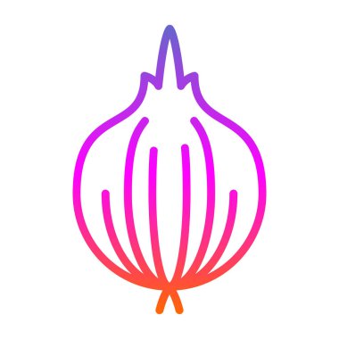 Soğan. Web simgesi basit tasarım