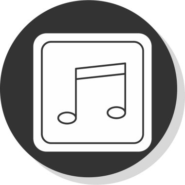 müzik çalar ikon vektör illüstrasyonu