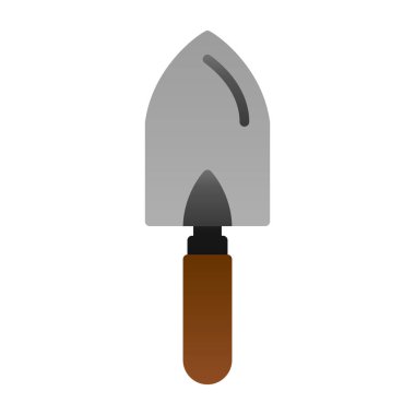 Trowel düz simgesi, vektör illüstrasyonu