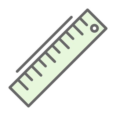 ruler icon, vector illustration simple design