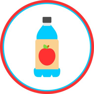 Meyve suyu ikonu vektör illüstrasyonu, gıda kavramı