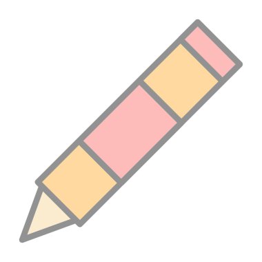 pastel boya simge vektör çizim