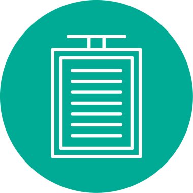 Basit düz pano simgesi vektör illüstrasyon tasarımı