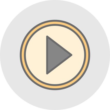 Düz oyun. Web simgesi basit illüstrasyon