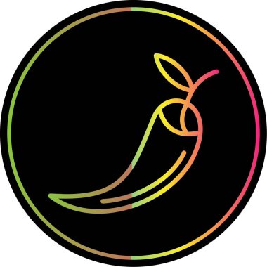 chili pepper simge vektör illüstrasyonu