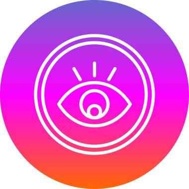 Göz. Web simgesi basit illüstrasyon 