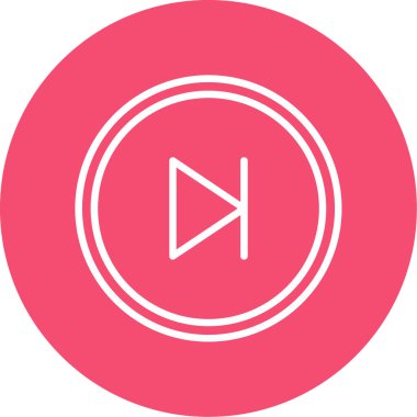 Düz Skip. Web simgesi basit illüstrasyon