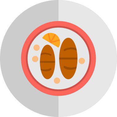 Gıda simgesinin vektör illüstrasyonu