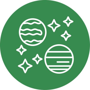 Bir ay simgesinin vektör illüstrasyonu