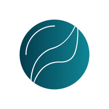 Golf topu logo vektör illüstrasyon tasarımı