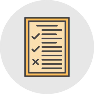 Tıbbi geçmiş web simgesi, vektör illüstrasyonu