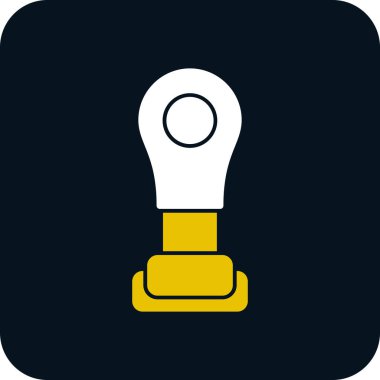 Ağ ve uygulamalar için ampul vektör simgesi