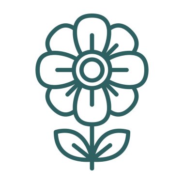 çiçek vektör simgesi, illüstrasyon 