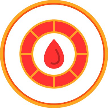 kan damlası ikon vektör illüstrasyonu