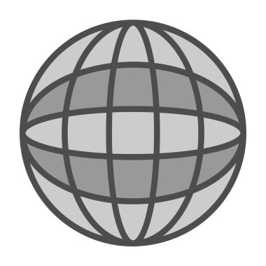 Küresel simge vektör illüstrasyonu