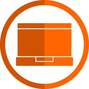 dizüstü bilgisayar simgesi, vektör illüstrasyonu basit tasarım