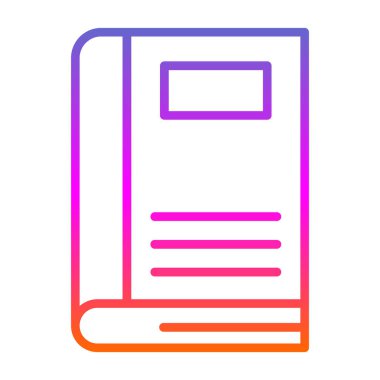 Kitap simgesinin vektör illüstrasyonu 