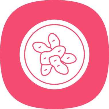 Şirin bir çiçeğin vektör çizimi