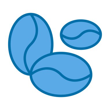 Kahve çekirdeği simgesinin vektör çizimi                        